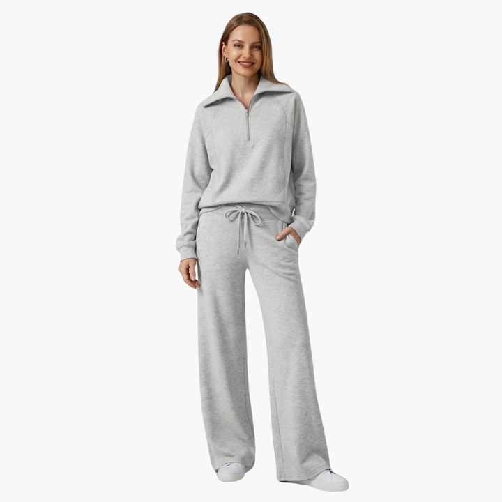 Bryony | Women's Half Zip Tracksuit Set - Navy - Image 21