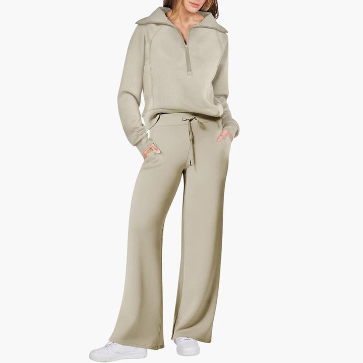 Bryony | Women's Half Zip Tracksuit Set - Navy - Image 22