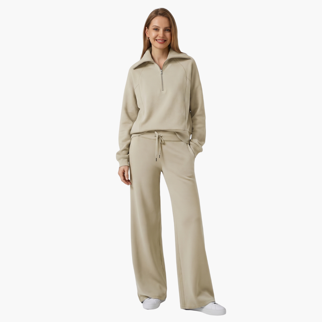 Bryony | Women's Half Zip Tracksuit Set - Navy - Image 23