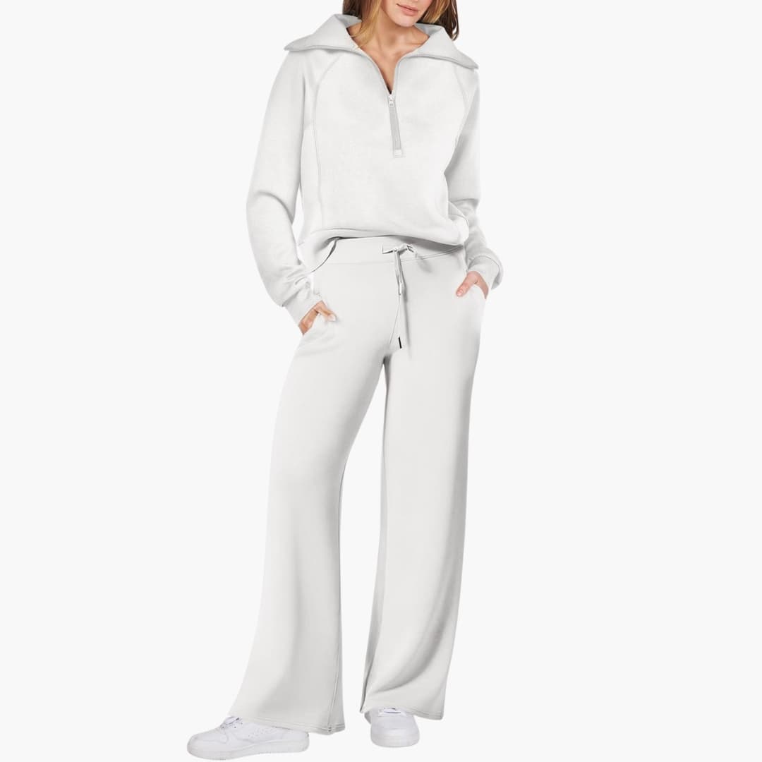 Bryony | Women's Half Zip Tracksuit Set - Navy - Image 28