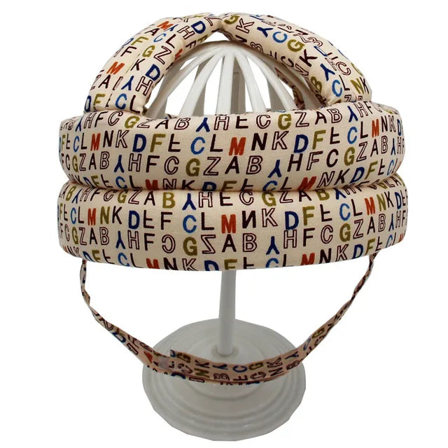 Child safety gear: adjustable head protection helmet for active toddlers & infants.