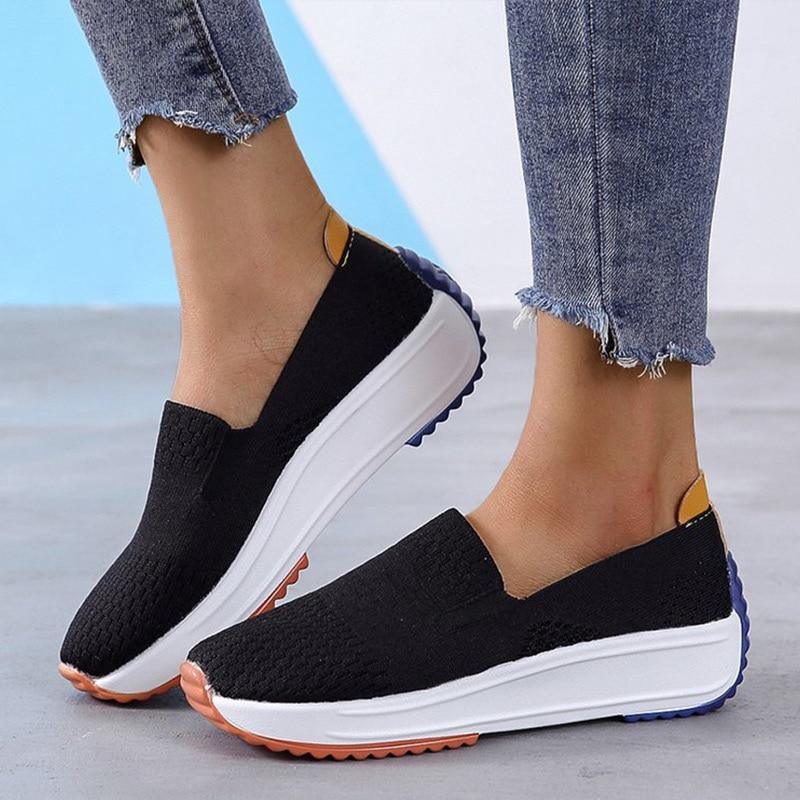 Easy-on slip-on bunion sneakers for women, combining comfort, style, and foot relief.