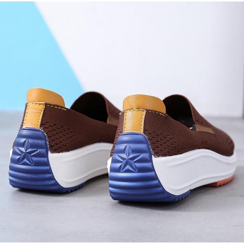 Everyday wear women's slip-on bunion sneakers, offering comfort & support for bunions.