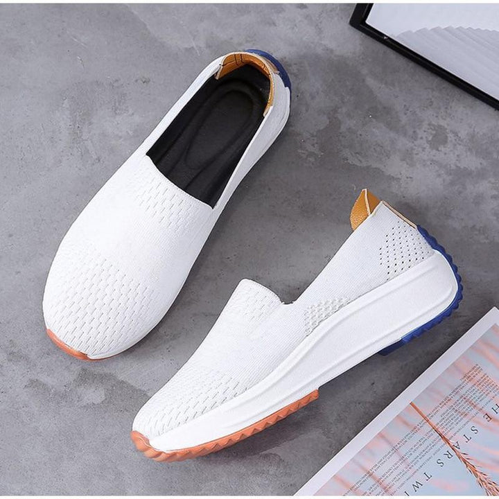 Slip-on women's bunion sneakers, designed for foot pain relief and all-day comfort.