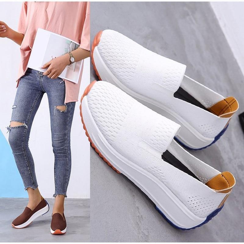 Casual orthopedic slip-on bunion shoes for women, providing comfort & foot pain relief.