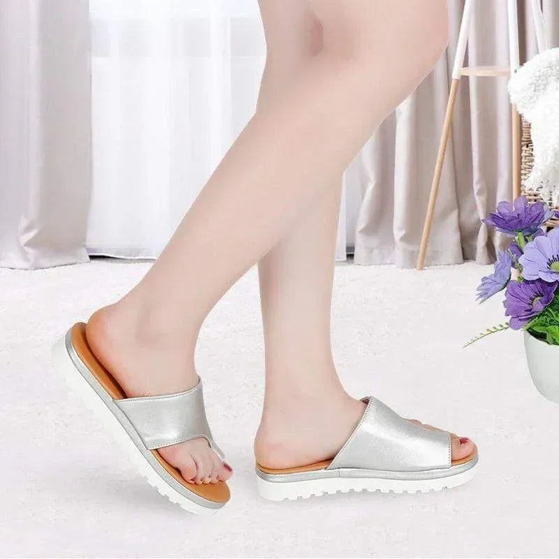 Women's wide toe box sandals, excellent for bunions and overall foot comfort in spring.