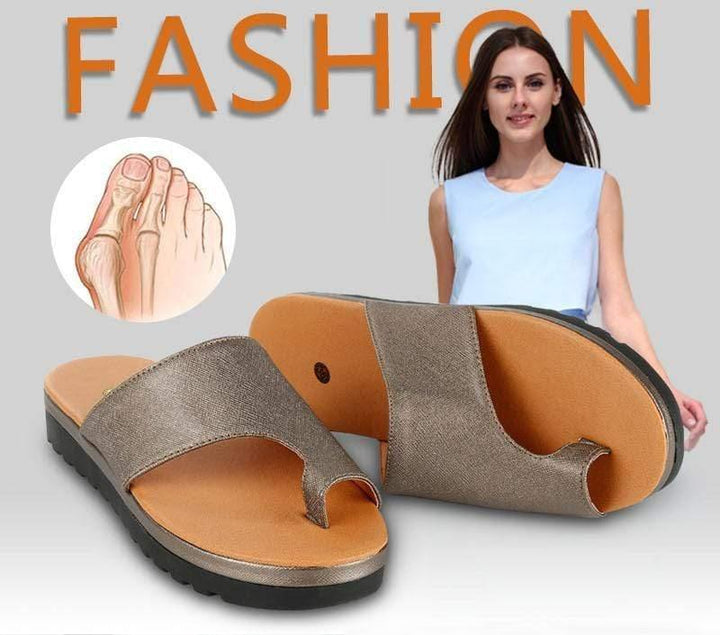 Comfort platform sandals, designed for bunion relief, walking, and summer wear.