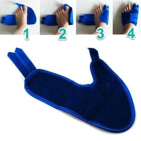 Adjustable bunion brace, ideal for hallux valgus correction, providing stable toe alignment & long-term pain relief.