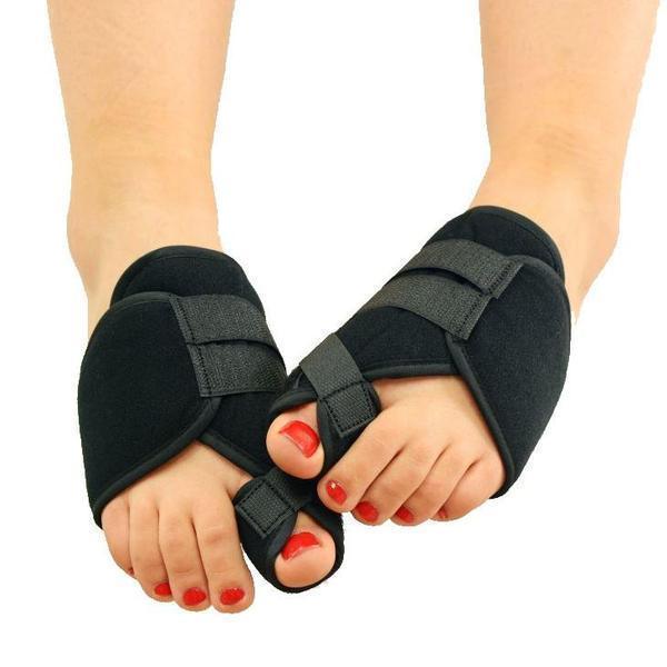 Adjustable bunion brace providing gentle toe alignment & pain relief. Corrective night splint for foot support.