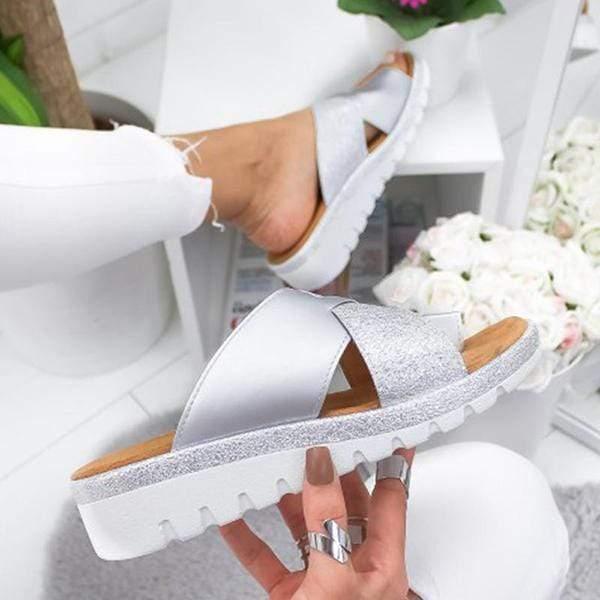 Comfy women's walking bunion sandals, featuring a wide toe box for summer comfort and foot pain relief.