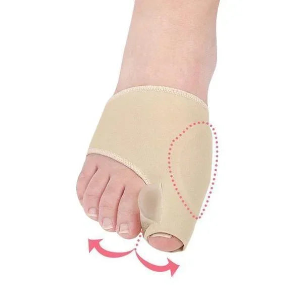 Soft Gelora gel bunion sleeve for women & men offers comfortable foot support, protecting bunions & separating toes.