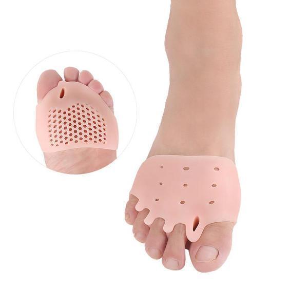 Unisex silicone gel toe straightener for bunion, hammertoe & foot pain relief.