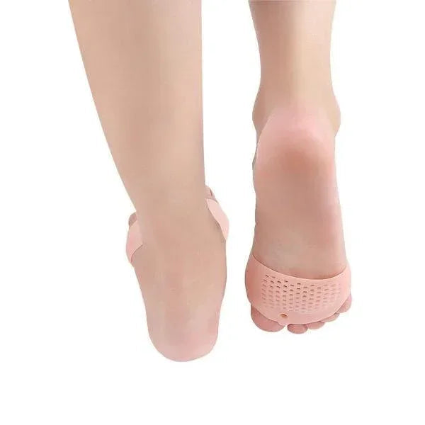 Effective slip-on toe straightener for bunion and general foot pain relief.