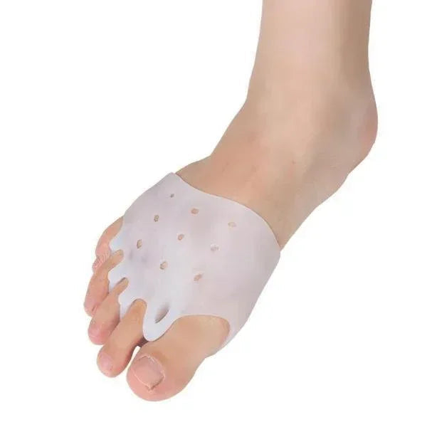 Silicone gel bunion corrector & toe straightener for ultimate foot pain relief.