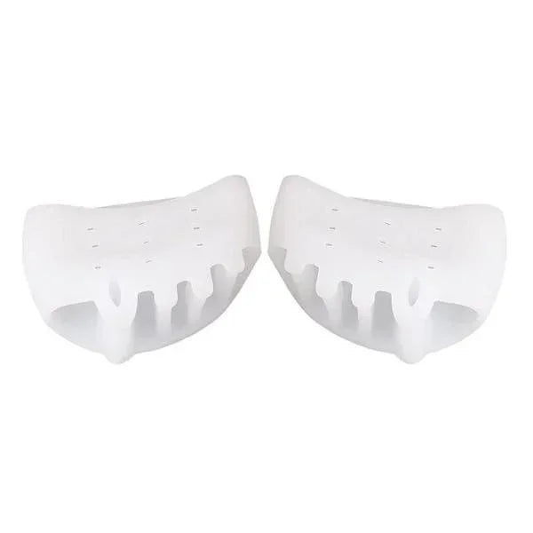 Unisex silicone toe separator for bunion, hammertoe & foot pain comfort and alignment.