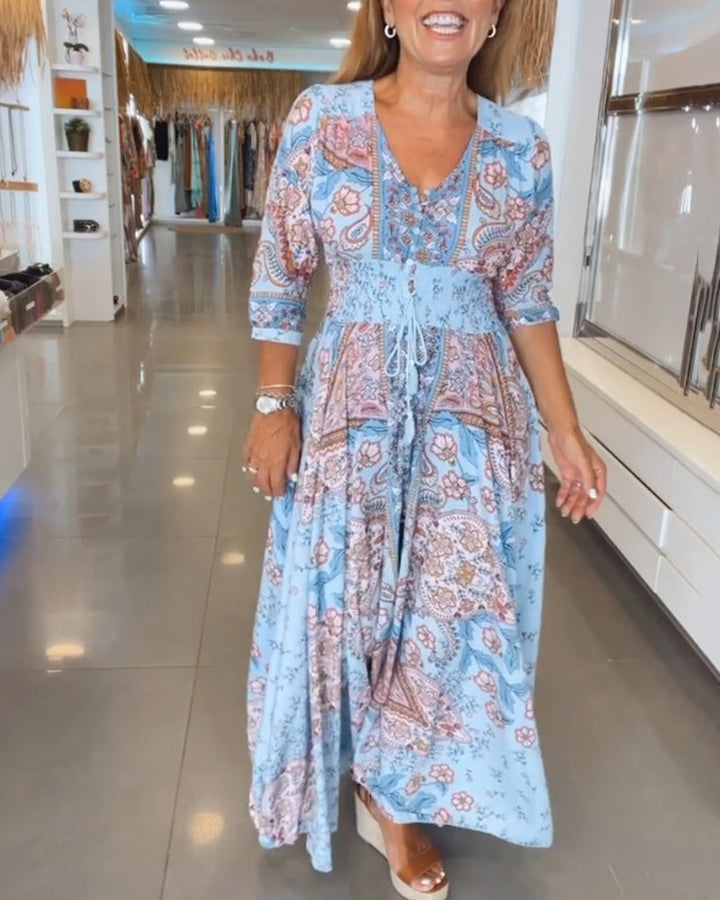 Helia Floral Maxi Dress
