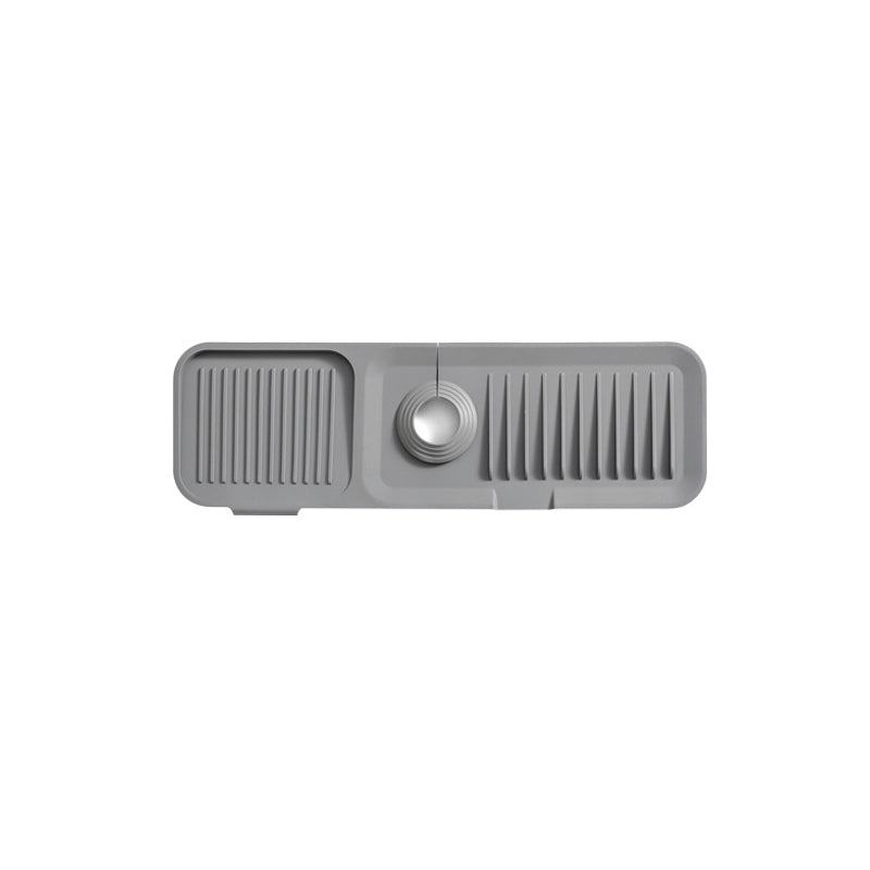 Easy-clean DripGuard self-draining silicone mat, an essential kitchen sink accessory.