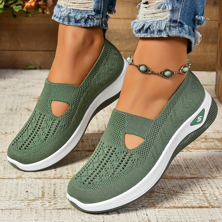 Women's orthopedic slip-on shoes for foot pain relief, bunions, and heel spurs with arch support.