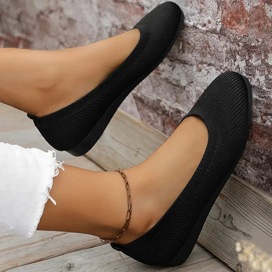Orthopedic anti-slip women's shoes, breathable design for posture correction and pain relief.