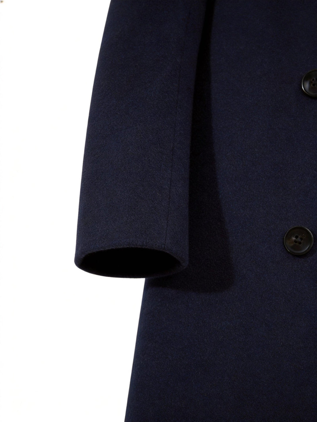 Classic long trench coat for men, tailored fit, ideal for elegant autumn & winter outerwear.