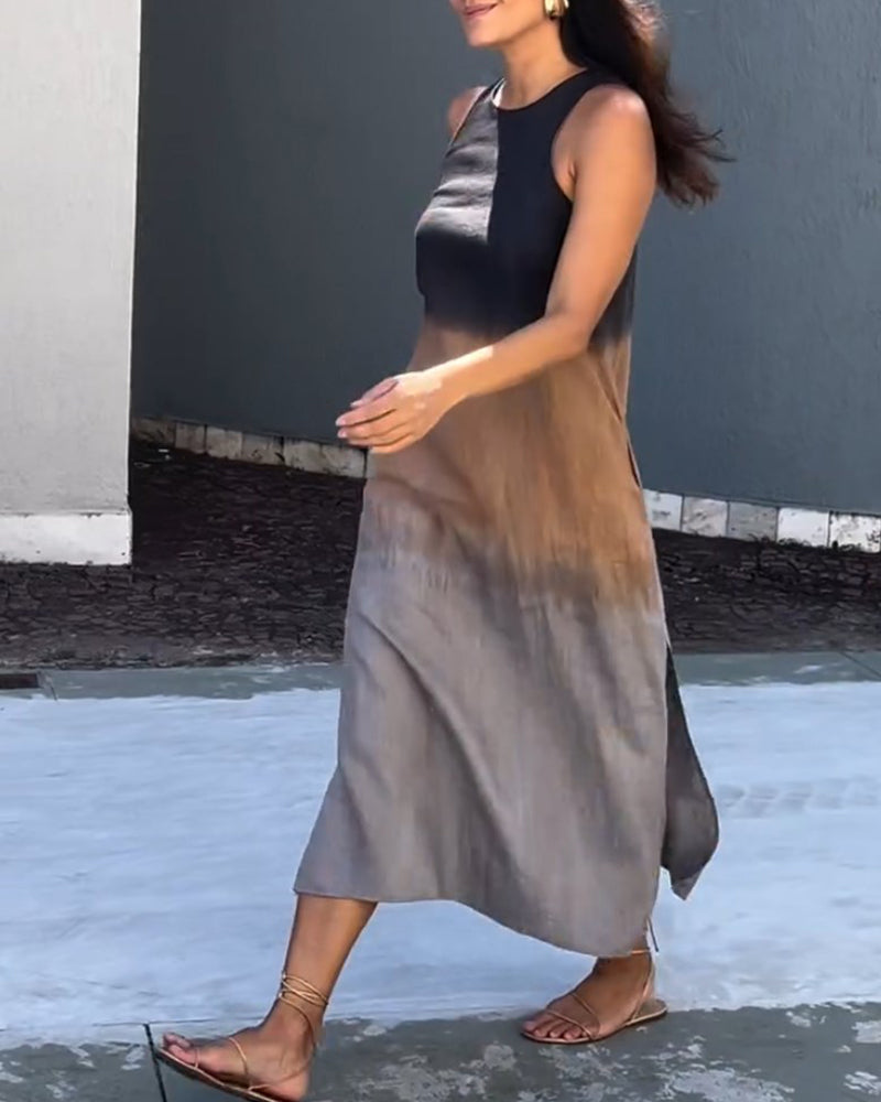 Women's Ombre Sleeveless Dress