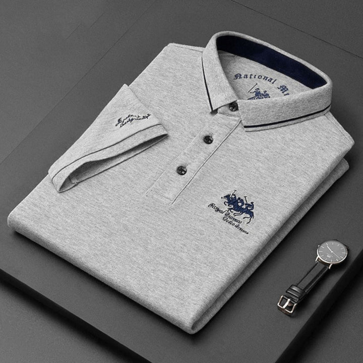 Summer apparel: Men's classic short-sleeve polo shirt. A comfortable and stylish casual top for everyday wear.
