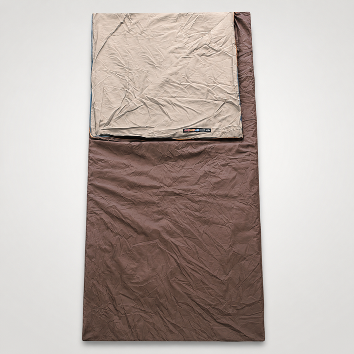 Hygienic travel sleep liner with pillowcase, essential for clean sleep during backpacking & camping trips.