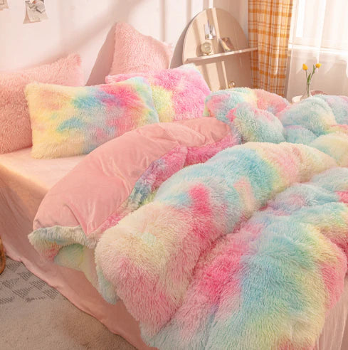 Warm winter flannel duvet cover, soft plush bedding for ultimate coziness. Adds luxury and comfort to your bedroom.