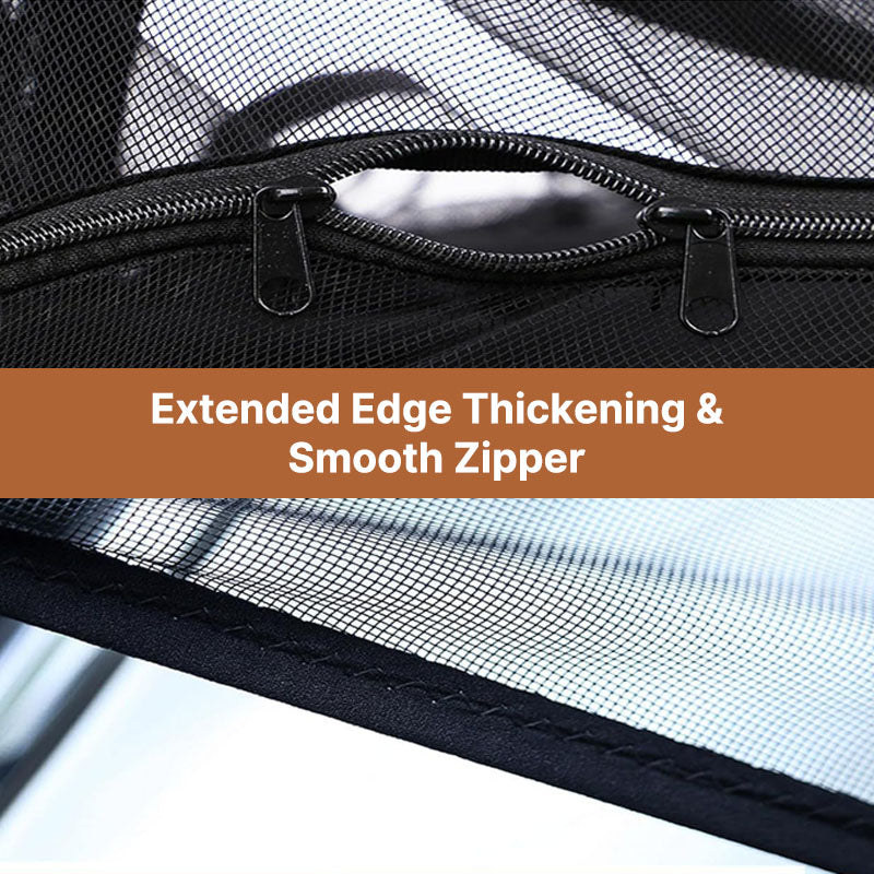 Easy-install vehicle tent mosquito net for SUV & RV trunks, essential for bug-free road trips.