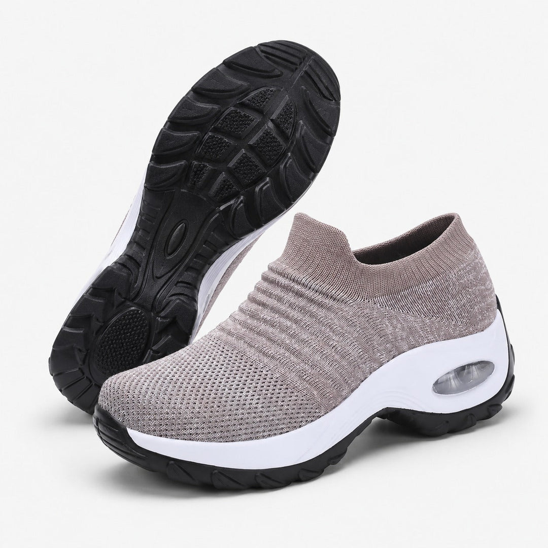 Women's non-slip shoes with shock absorption, ideal for walking, nursing & active comfort.