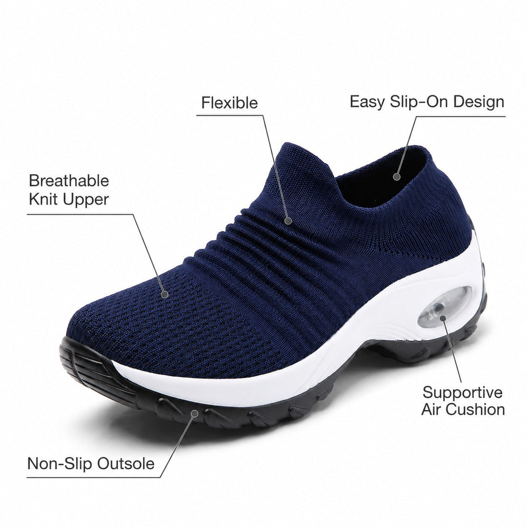 Durable non-slip women's nursing & walking shoes, engineered for all-day comfort.