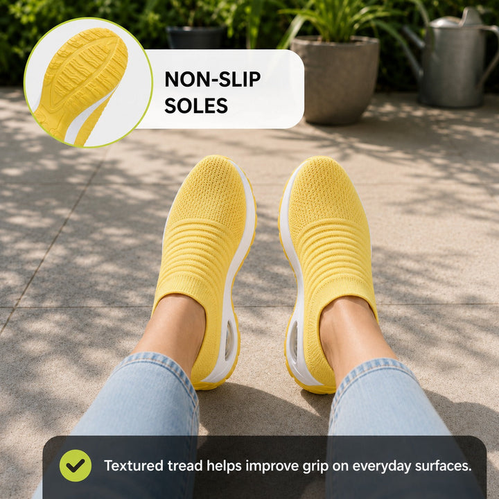 All-day comfort non-slip women's walking shoes for nurses & active women.