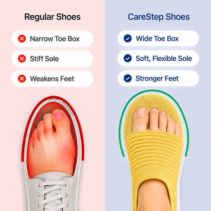 Women's non-slip shoes with superior arch support, perfect for nursing & long walks.