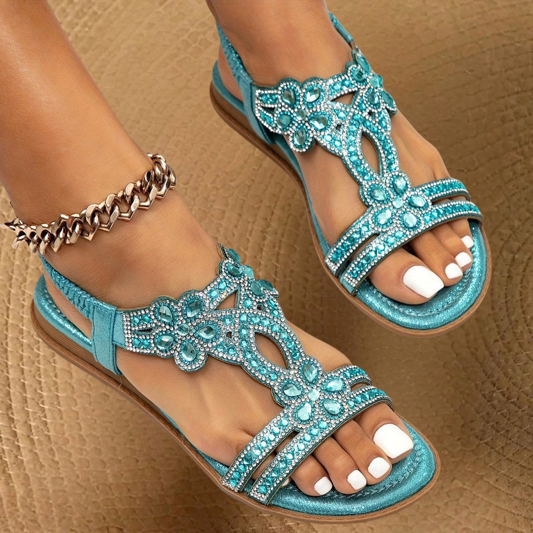 Supportive women's orthopedic flat sandals, designed for arch support & all-day comfort.