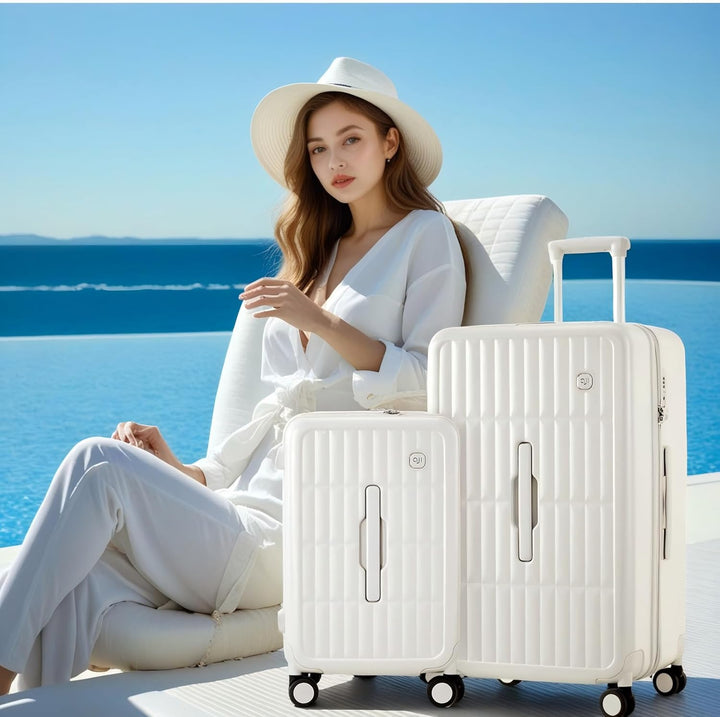 Compact hardshell carry-on luggage with effortless spinner wheels, perfect for cabin travel.