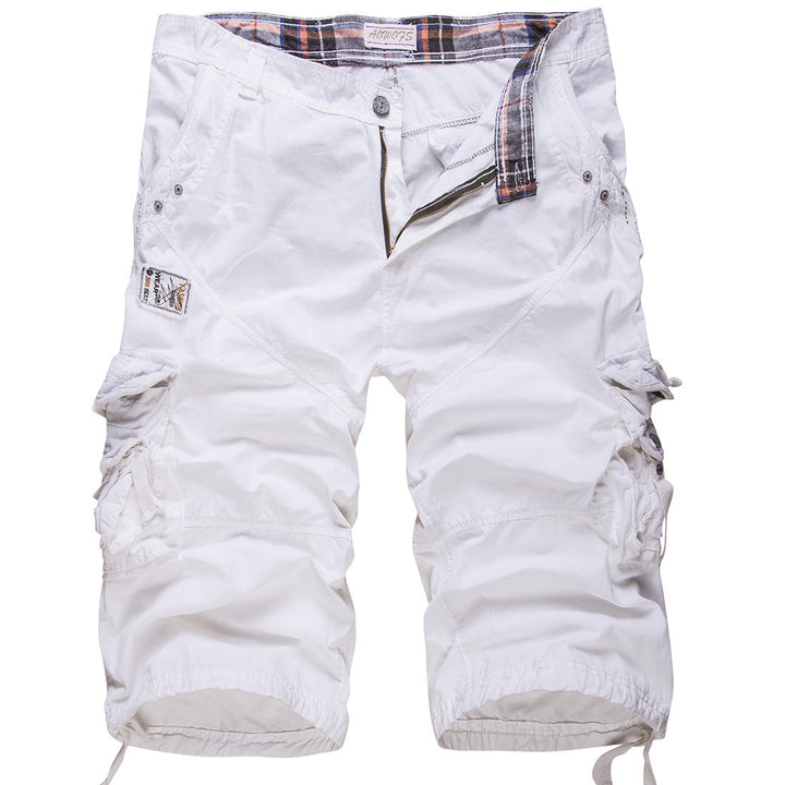 Practical multi-pocket men's cargo shorts in a relaxed fit, great for storing essentials during casual wear.