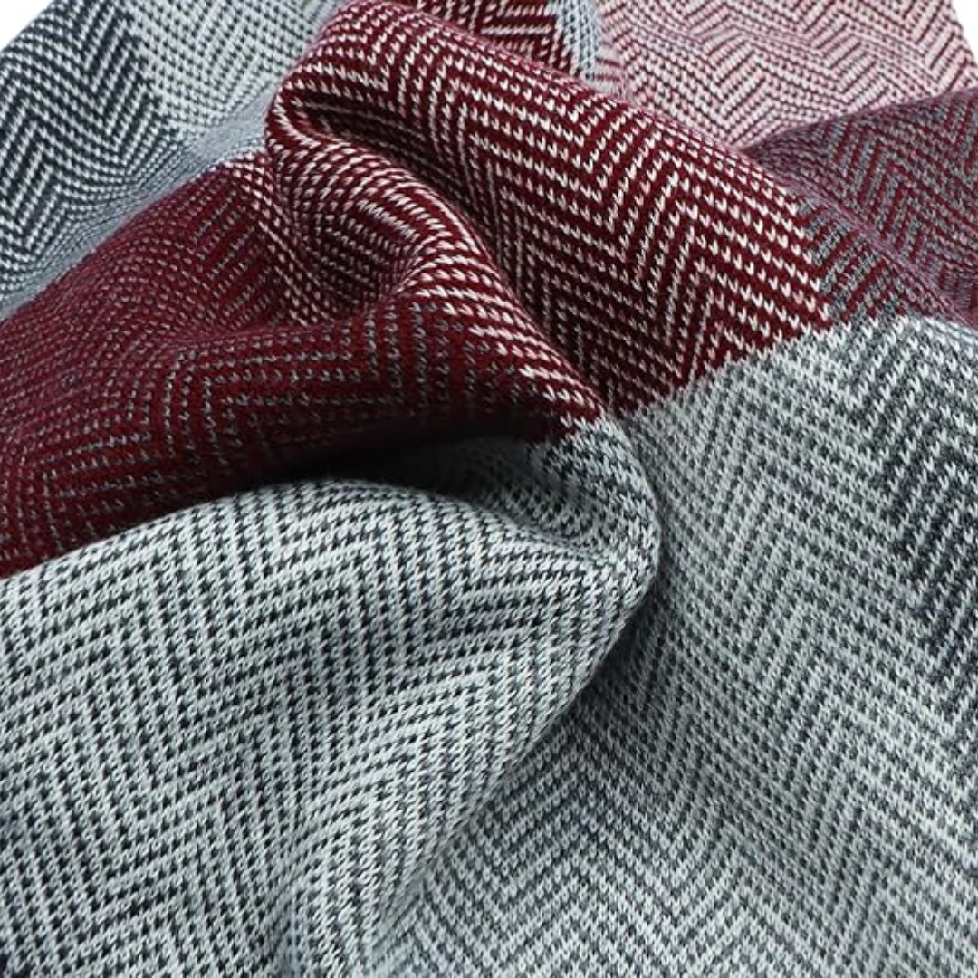 Comfortable men's cashmere winter scarf, offering superior warmth and style.