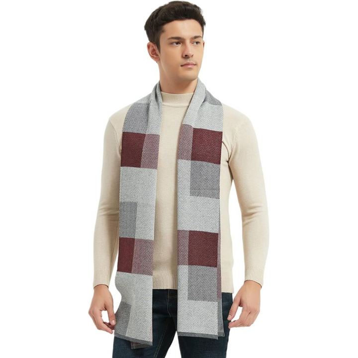 Men's elegant winter scarf, made from super soft cashmere for warmth & style.