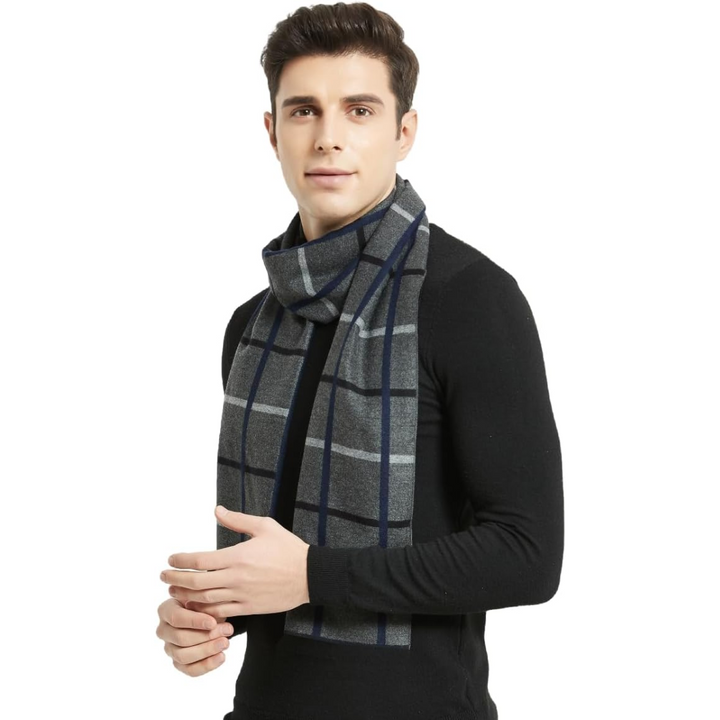 Premium soft cashmere scarf for men, perfect for frosty days and nights.