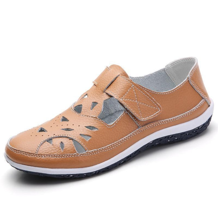 Orthopedic women's closed-toe summer sandals, offering foot pain and heel spur relief.