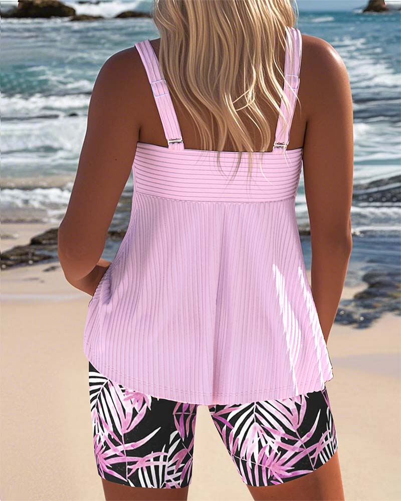 Bright and bold Catherine tankini, a stylish women's swimwear choice.
