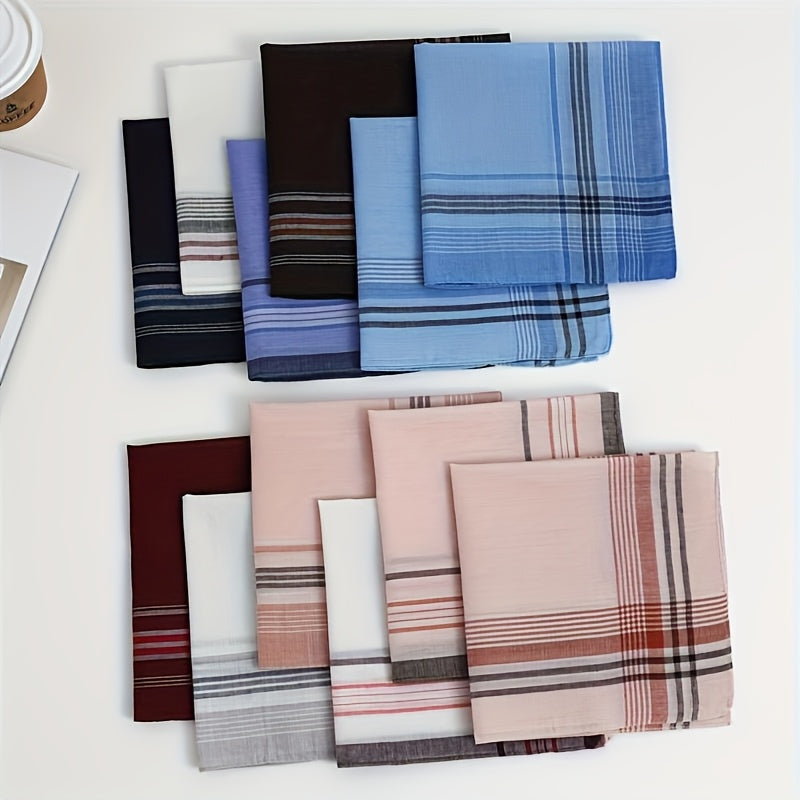 Reusable, lightweight cotton handkerchiefs for men's and women's everyday use.