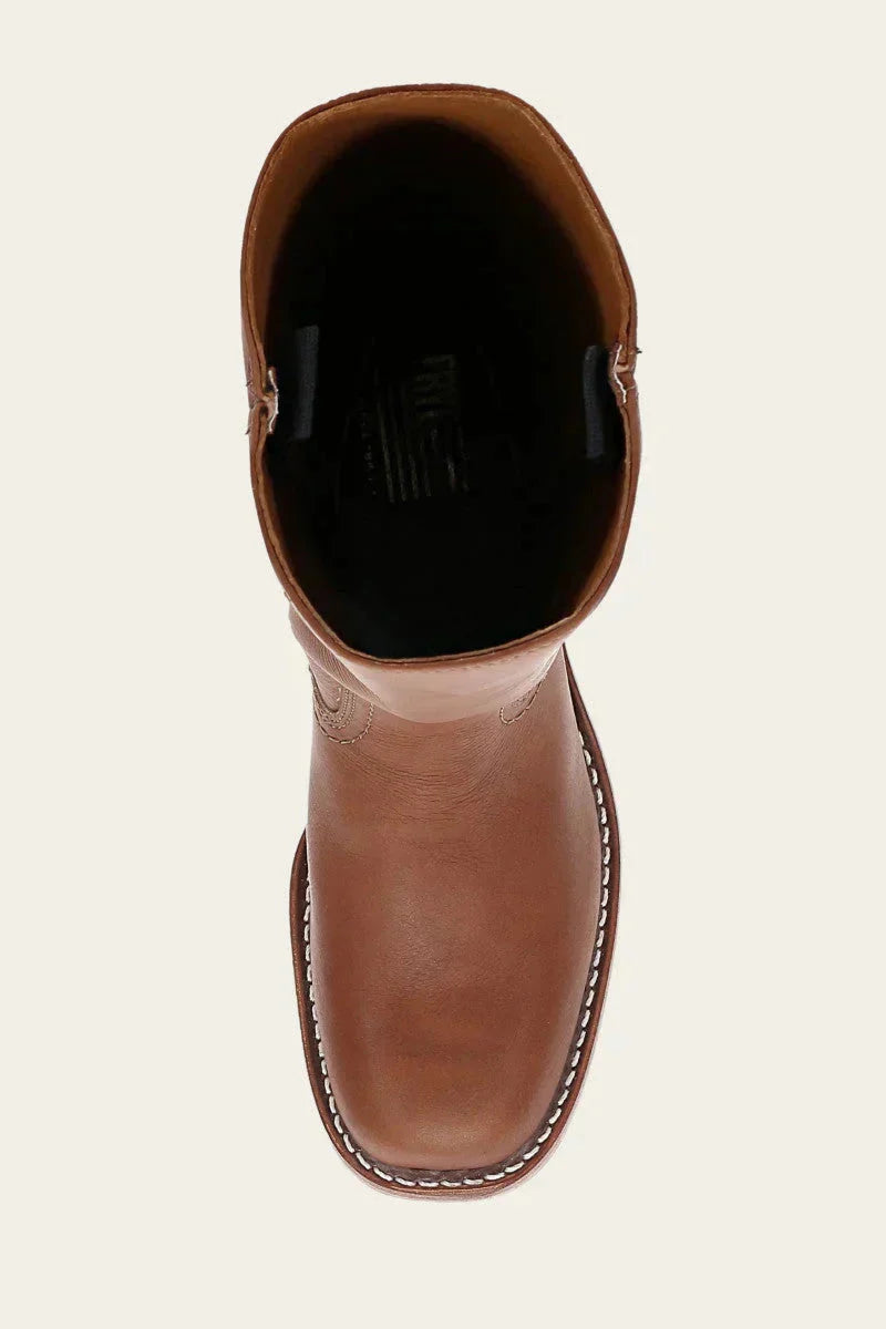 Elegant black leather tall boots for women, comfortable block heel for versatile fashion.