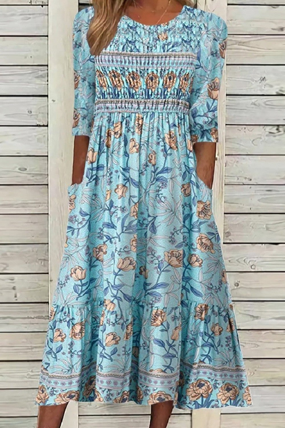 Women's Flowy Petal Dress with Tummy Coverage