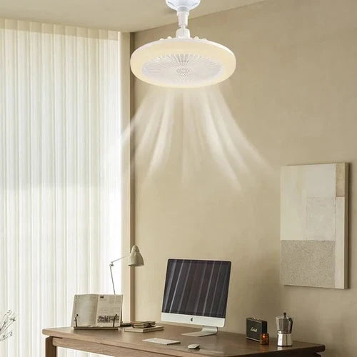 Stylish indoor ceiling fan with bright LED light. Enhances home comfort and provides efficient air circulation.
