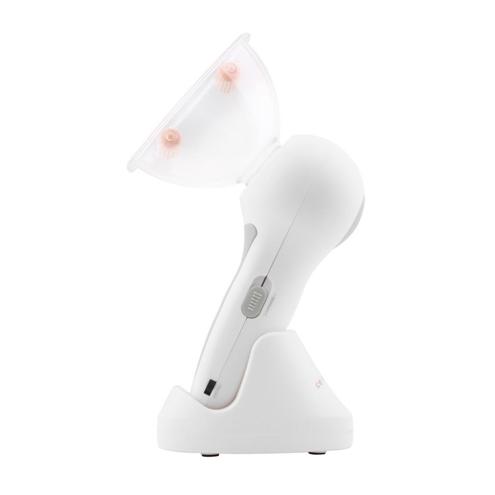 Ergonomic anti-cellulite vacuum massager promoting firming, circulation & wellness for all body types.