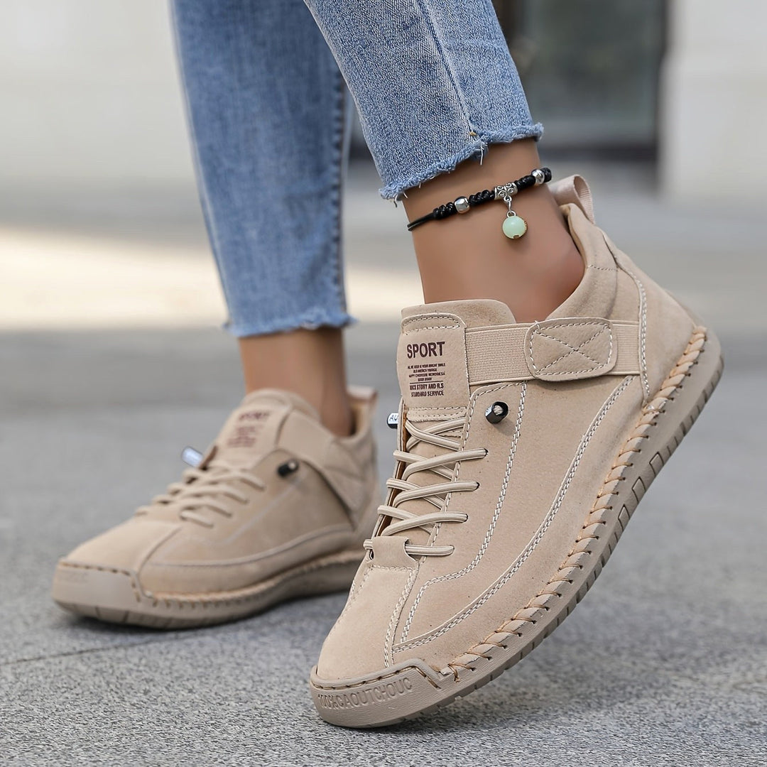 Supportive women's orthopedic sneakers, offering superior comfort for extended walking and travel.
