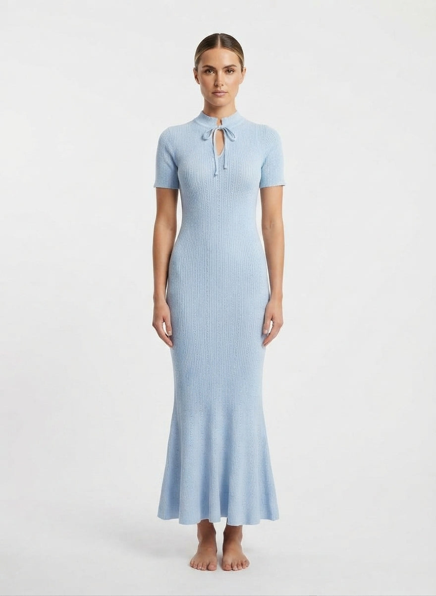 Stylish women's fitted maxi dress. Versatile occasion wear for evening parties, summer events & special occasions.