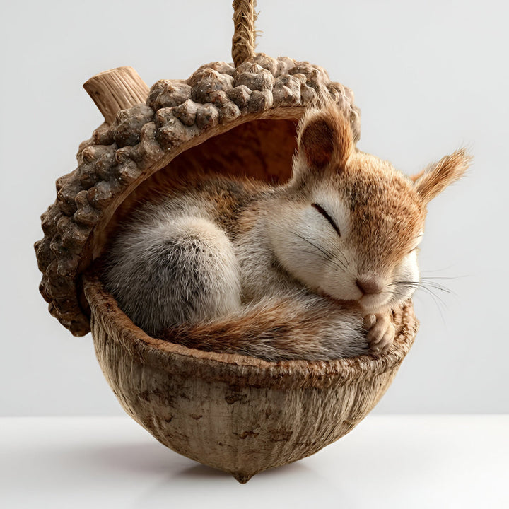 Gentle deer acorn ornament, a beautiful woodland creature for your Christmas tree