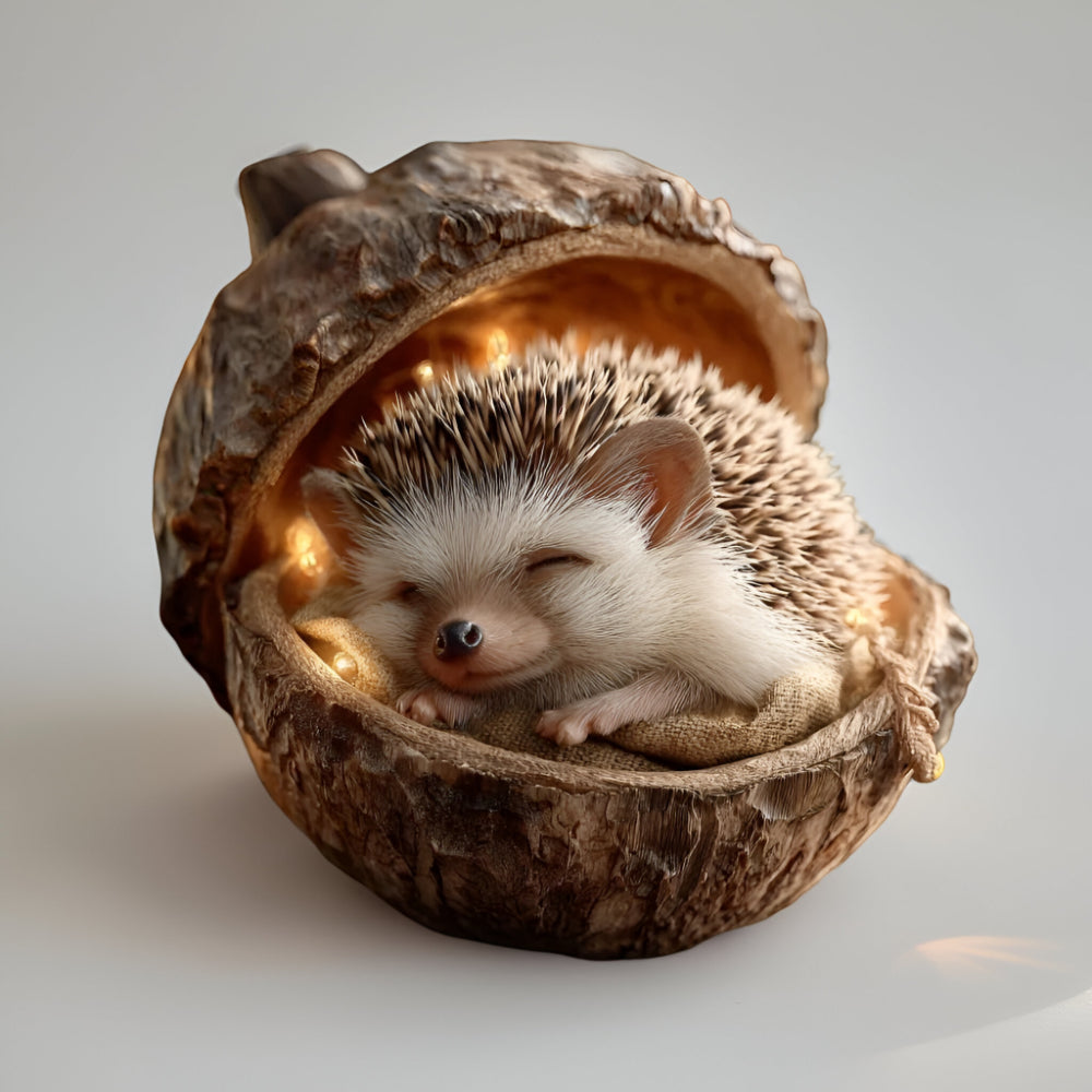 Playful rabbit acorn ornament, bringing whimsical woodland vibes to festive decor